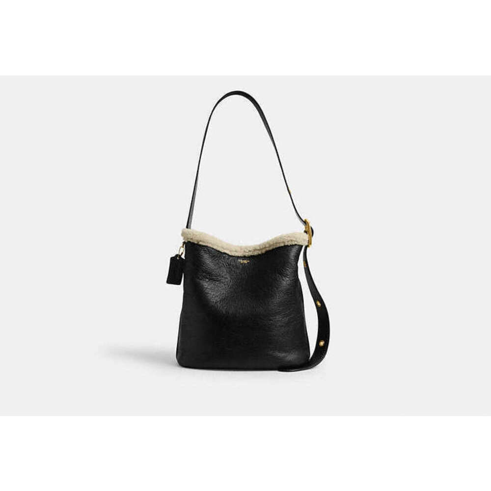 Coach Bleecker Bucket Bag In Shearling